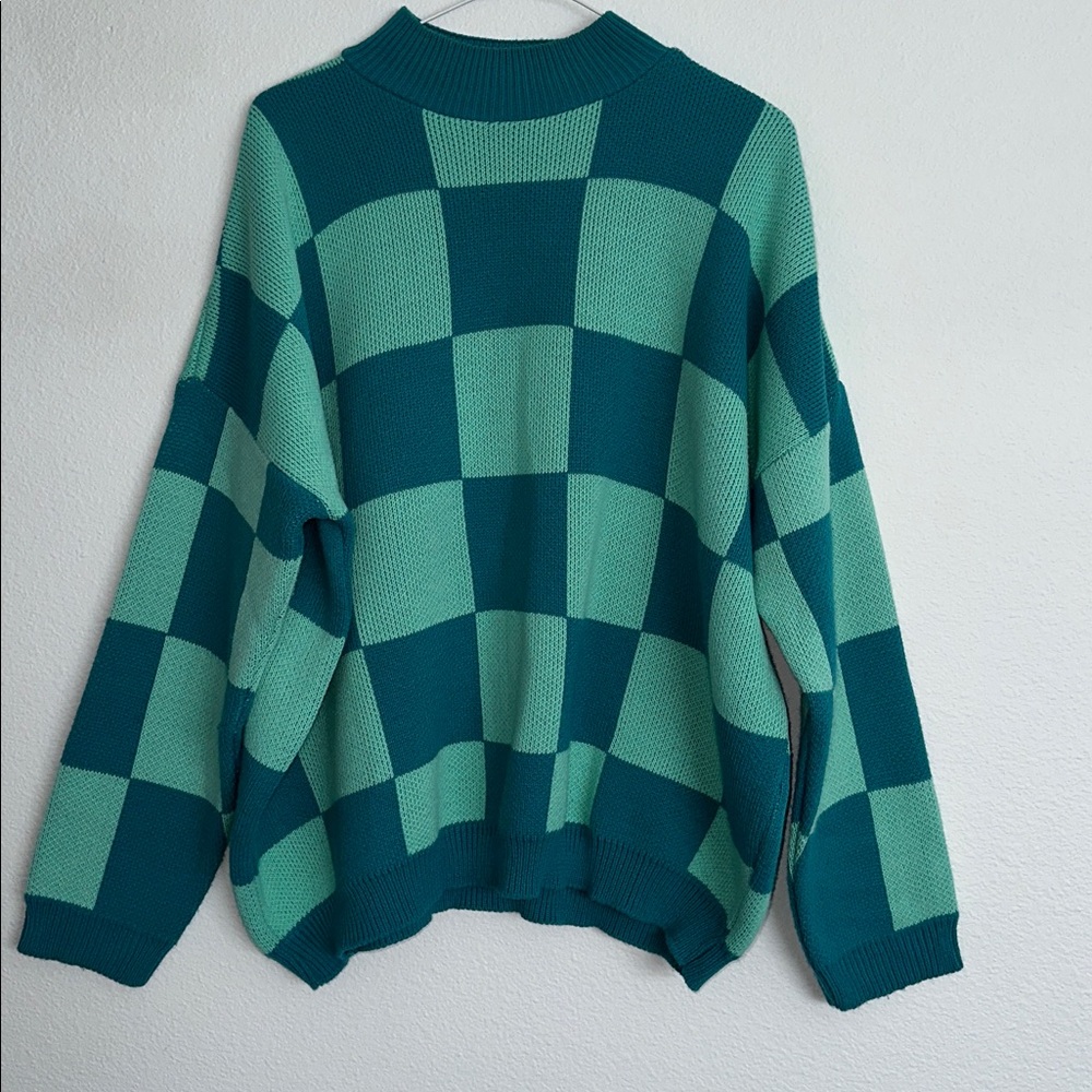 Nasty Gal Teal Knit Sweater